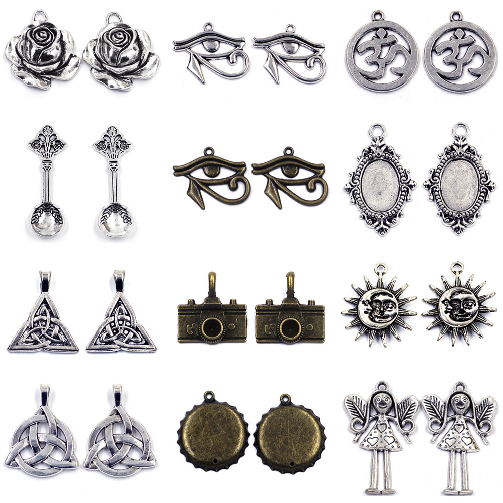 Jewelry Making Videos - 10Pcs Anhänger Kamera Winkel Rose Auge