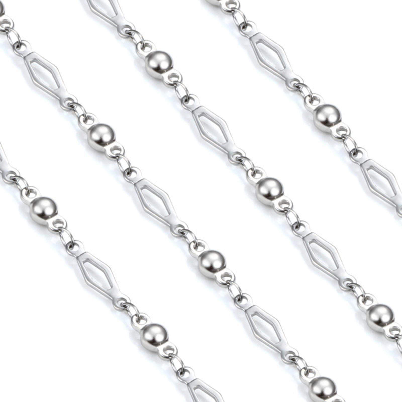 Chain Roll Cable - DIY Schmuckherstellung Kugelkette Edelstahl Armband Fußkettchen