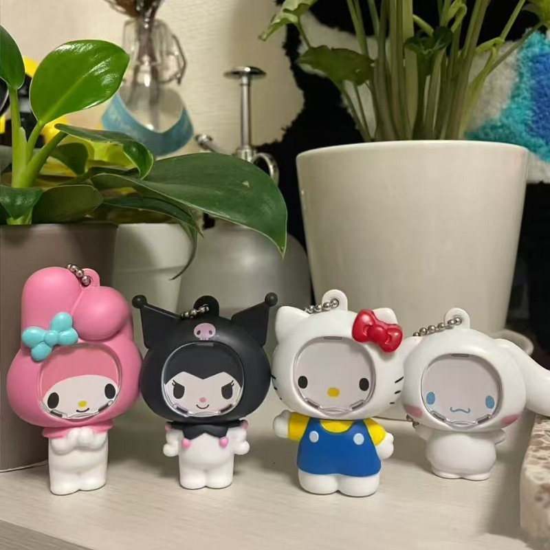 Pendant Blank Bezel - Sanrio Fotorahmen Anhänger mit Gesichtswechsler, Cartoon