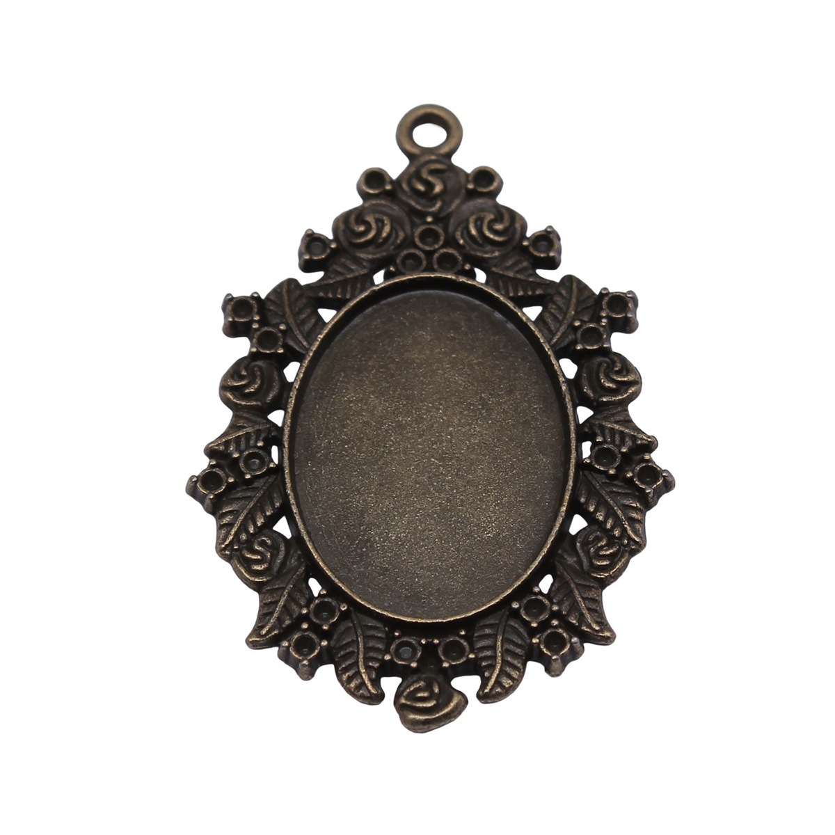 Pendant Blank Bezel - Passend für 18x25mm Lünettenfassungen: Eulen-Anhänger aus