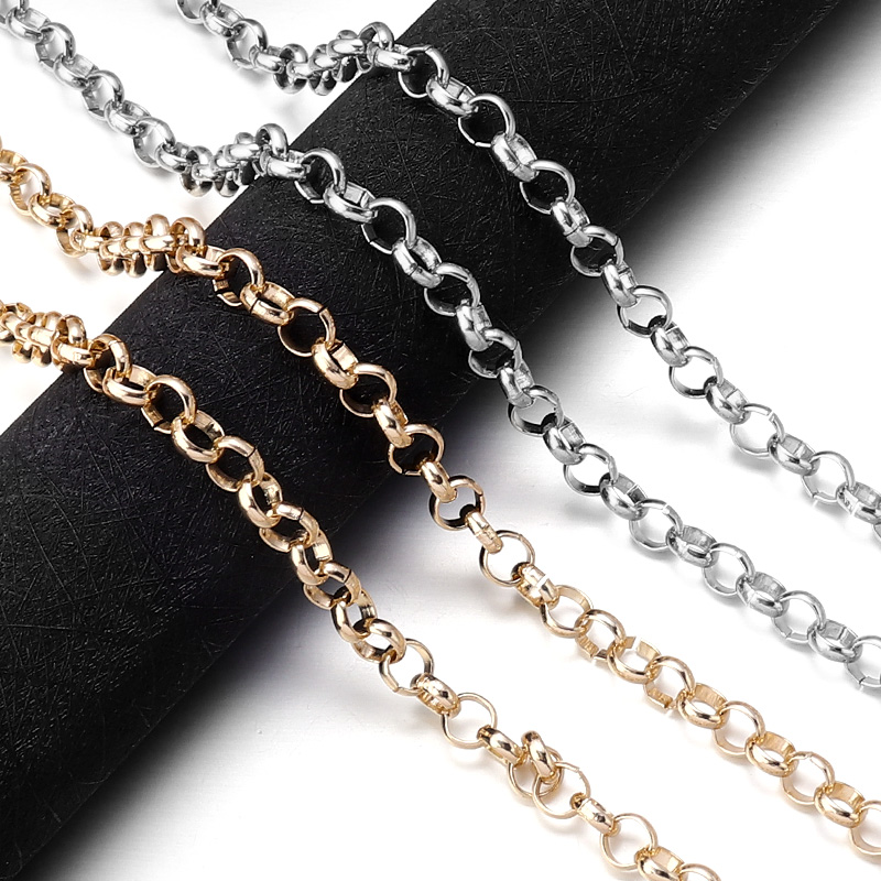 Chain Roll Cable - 5 Yards/Rollen Aluminium-Kreuzketten, O-förmige Halskette, Ketten,