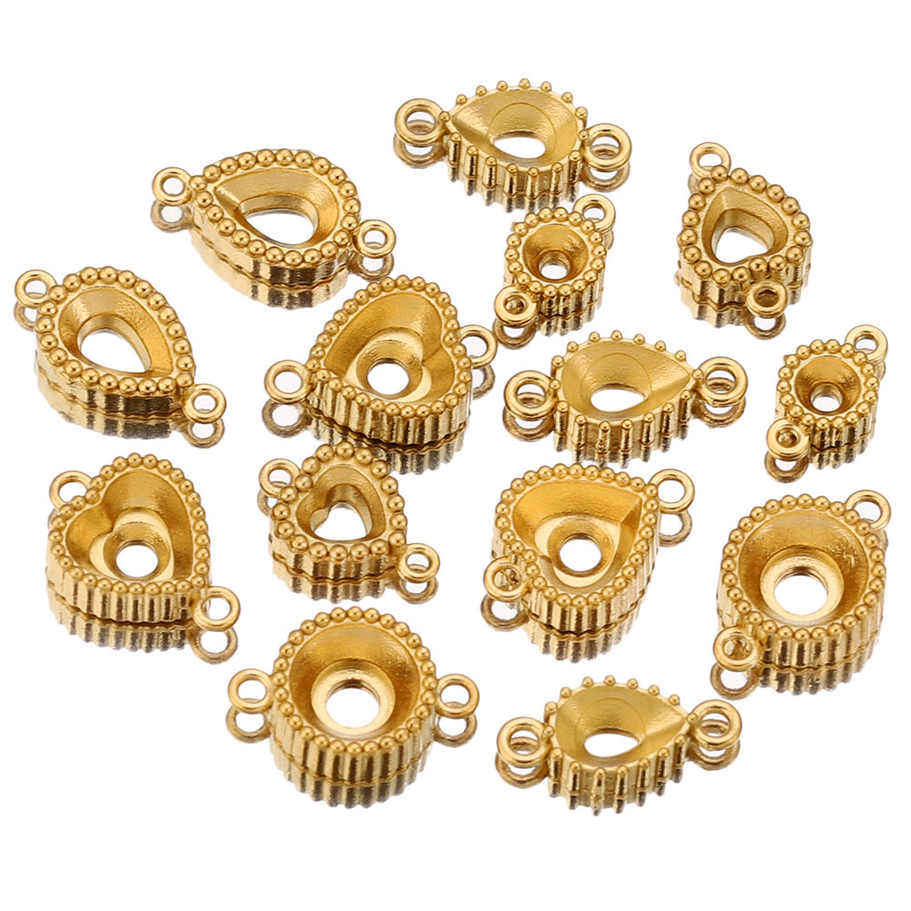 10 stücke Edelstahl Doppel Loc – Pendant Blank Bezel Bewertung und Preis
