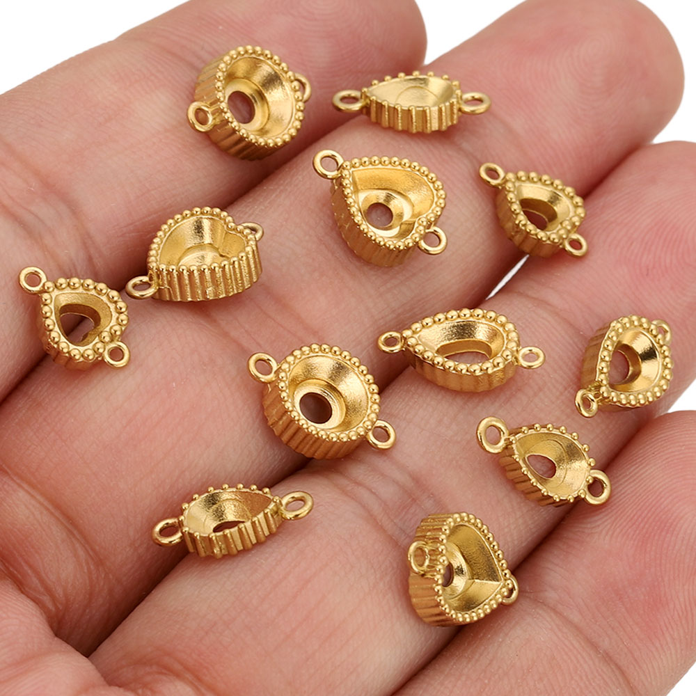 10 stücke Edelstahl Doppel Loc – Pendant Blank Bezel Bewertung und Preis