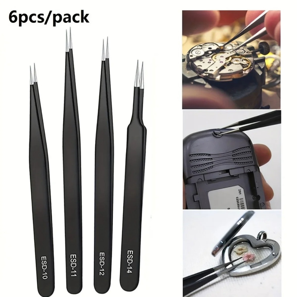 6 Stück Edelstahl-Antistatik-P – Jewelry Making Tools List Bewertung und Preis