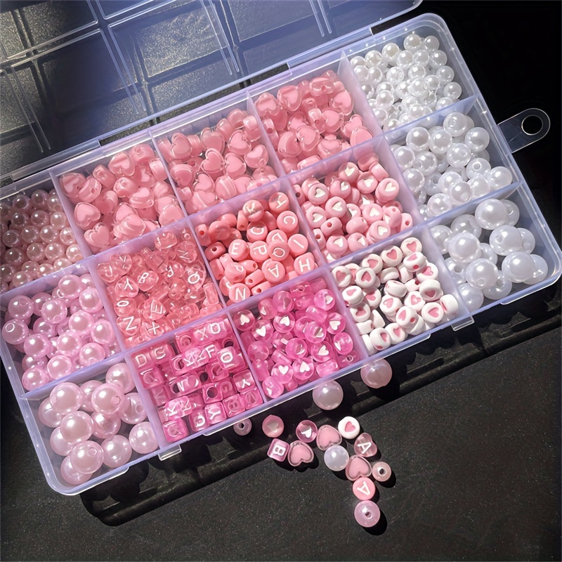 10-teiliges rosa Alphabet-Set, – Bead Organizer Tray Bewertung und Preis