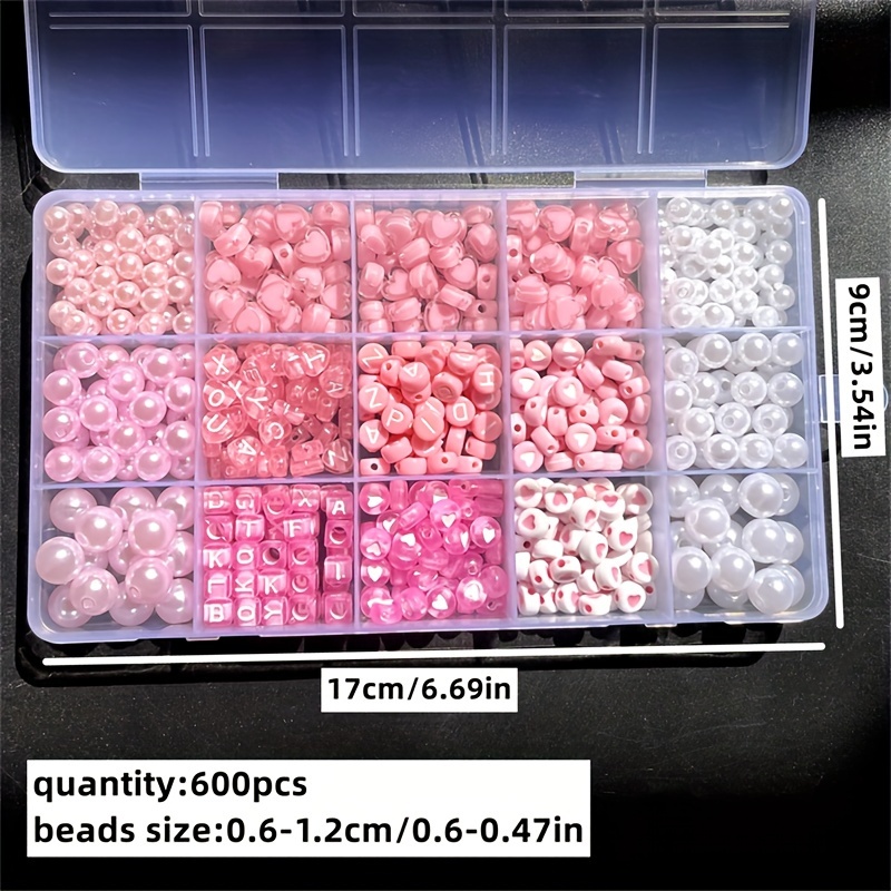 10-teiliges rosa Alphabet-Set, – Bead Organizer Tray Bewertung und Preis