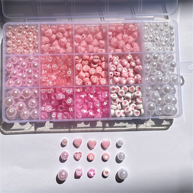 10-teiliges rosa Alphabet-Set, – Bead Organizer Tray Bewertung und Preis