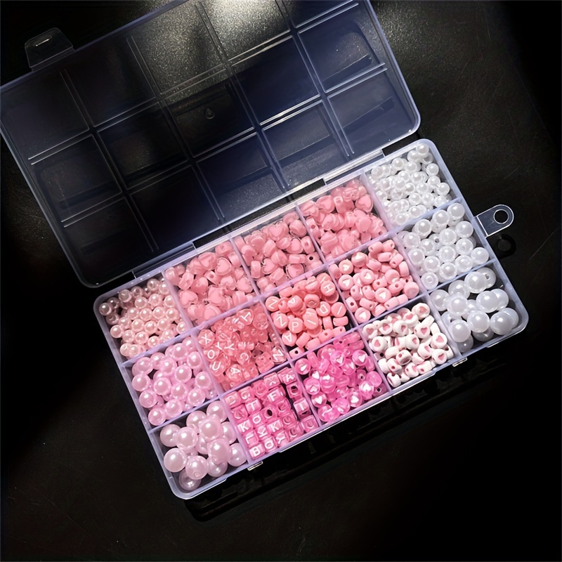 10-teiliges rosa Alphabet-Set, – Bead Organizer Tray Bewertung und Preis