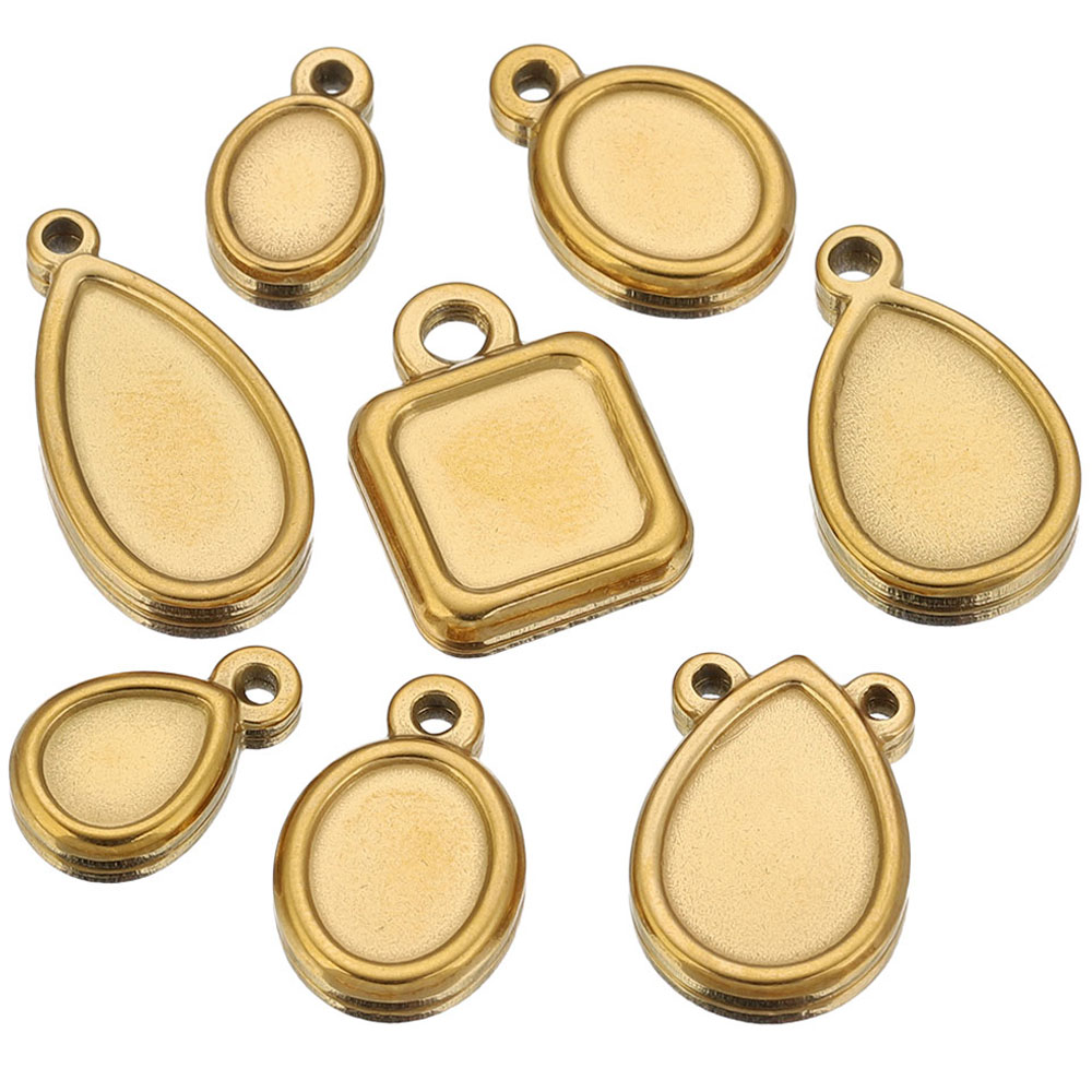 5 Stück Edelstahl-Anhängerrohl – Pendant Blank Bezel Bewertung und Preis