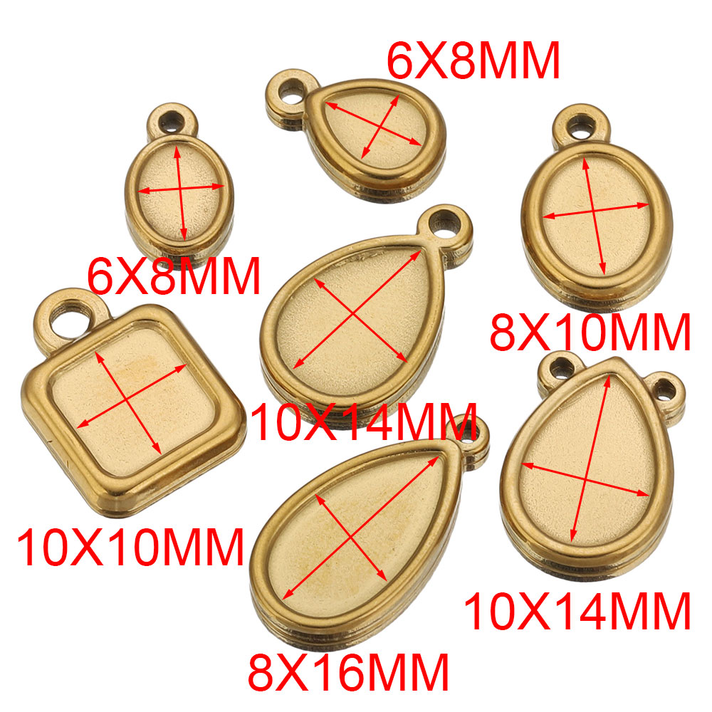 5 Stück Edelstahl-Anhängerrohl – Pendant Blank Bezel Bewertung und Preis