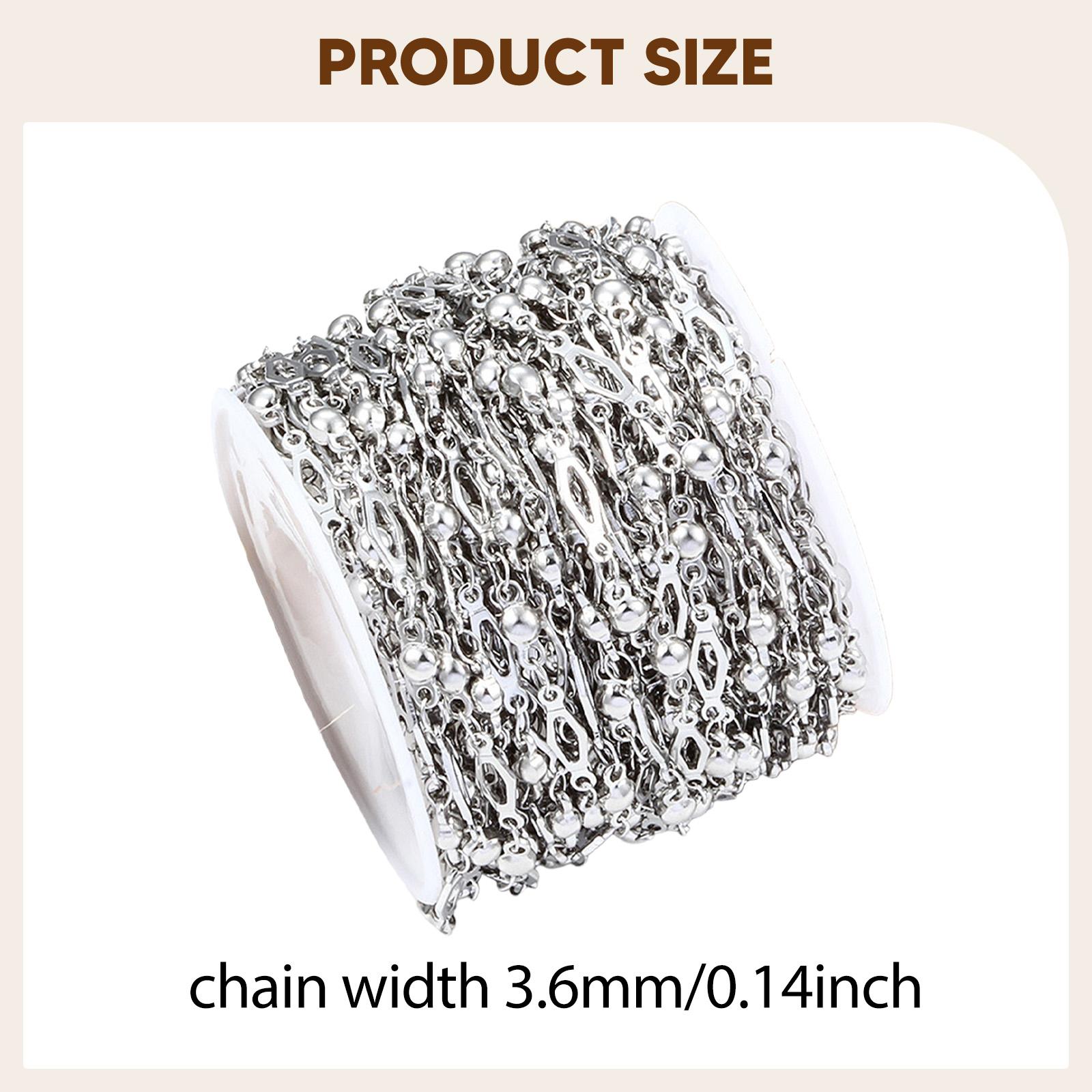 Silberne Edelstahl-Kabelketten – Chain Roll Cable Bewertung und Preis