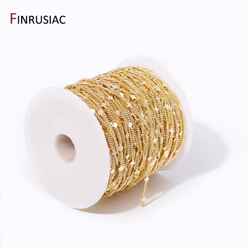 14 Karat vergoldete Messing Pa – Chain Roll Cable Bewertung und Preis