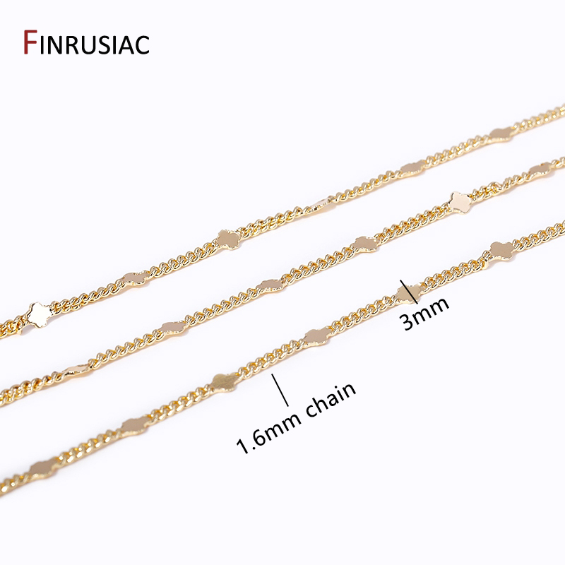 14 Karat vergoldete Messing Pa – Chain Roll Cable Bewertung und Preis