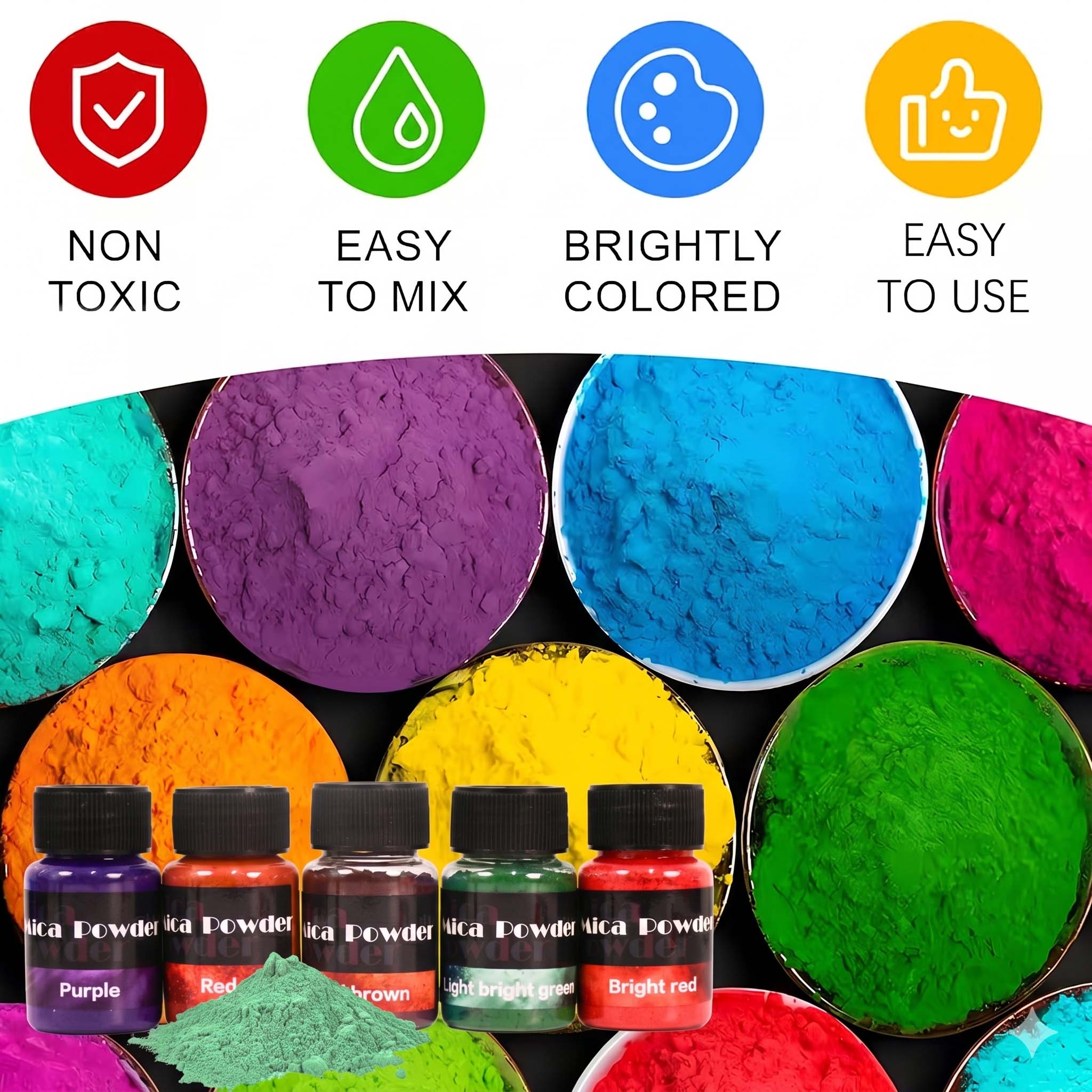 12-Farben Gips-Pigmentpulver F – Jewelry Making Tools List Bewertung und Preis