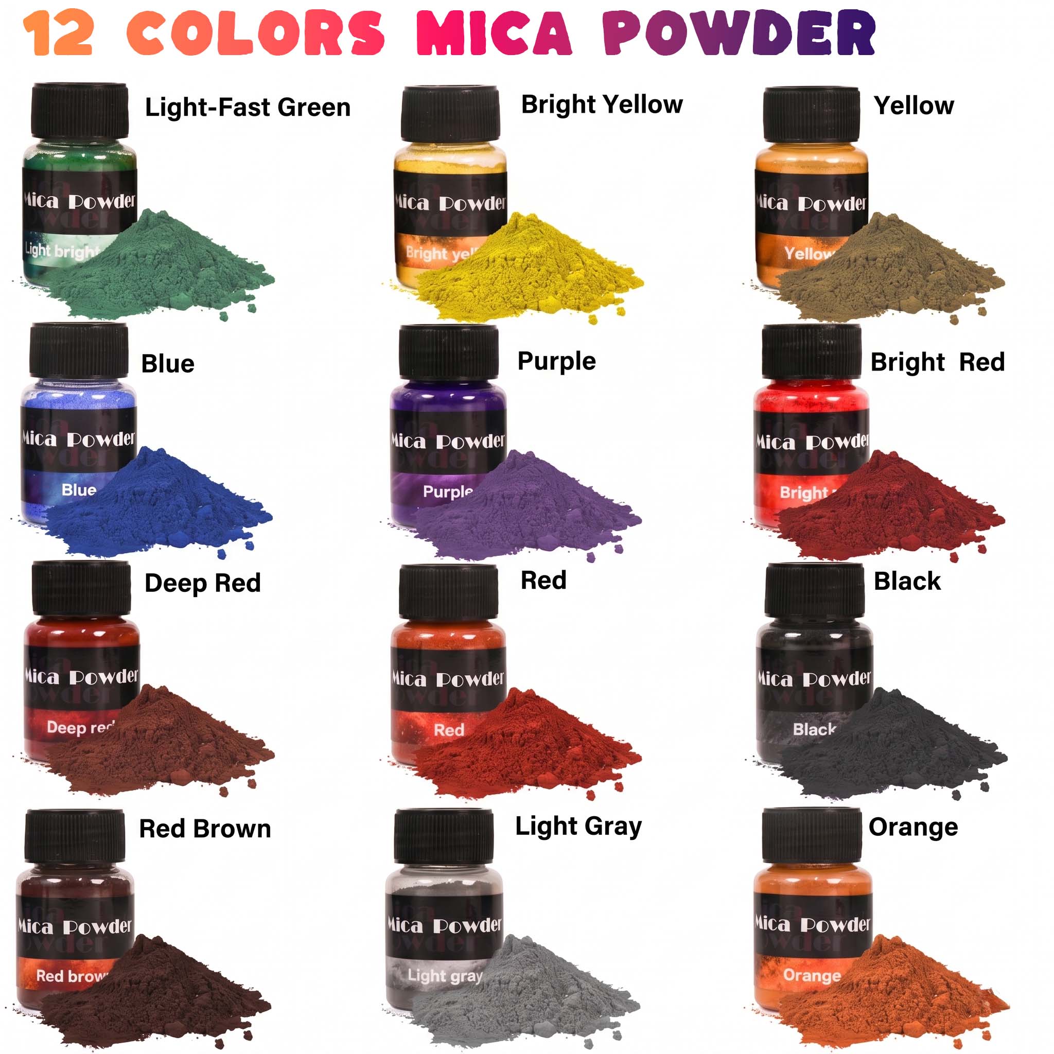 12-Farben Gips-Pigmentpulver F – Jewelry Making Tools List Bewertung und Preis