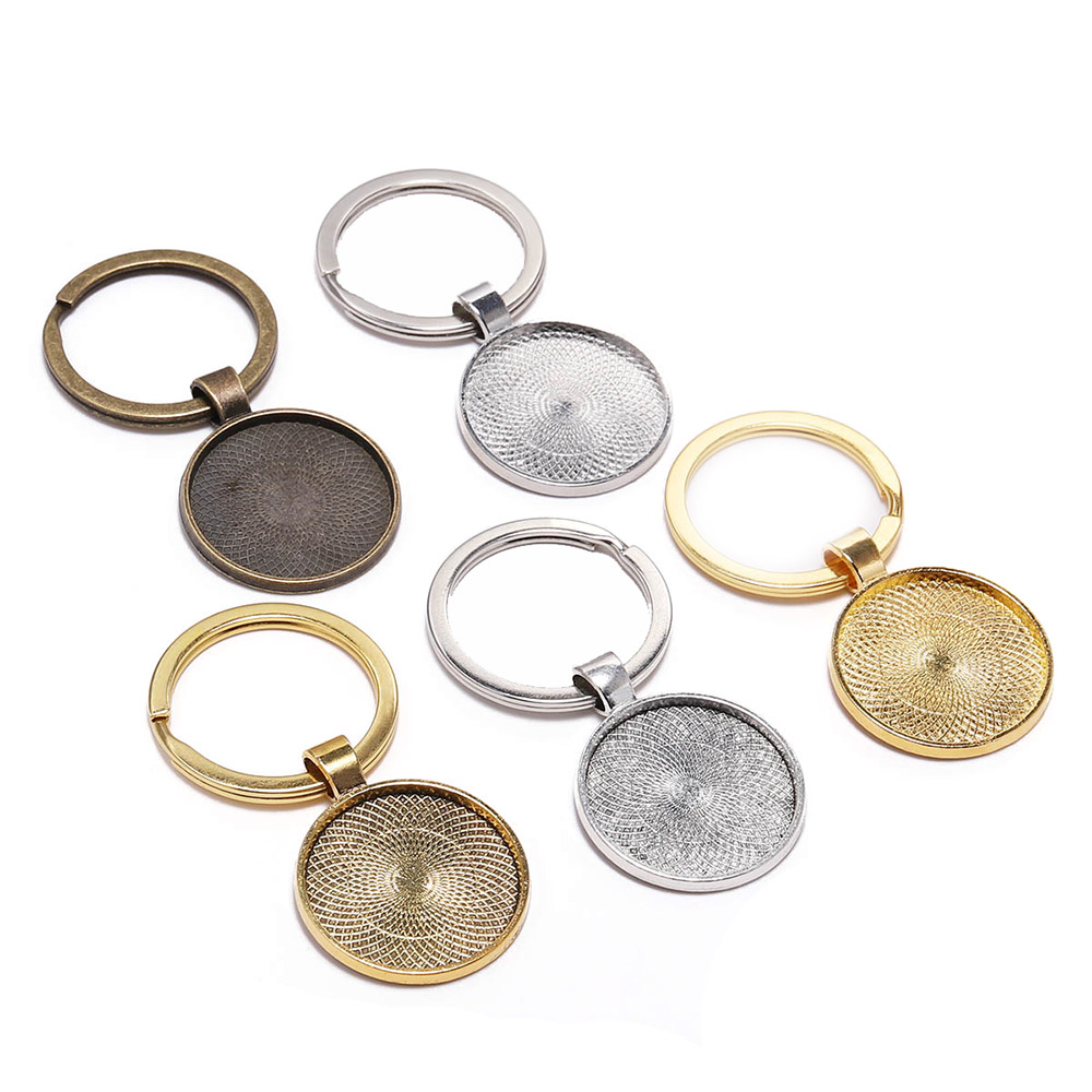 5 Teile/los 25mm Schlüsselbund – Pendant Blank Bezel Bewertung und Preis