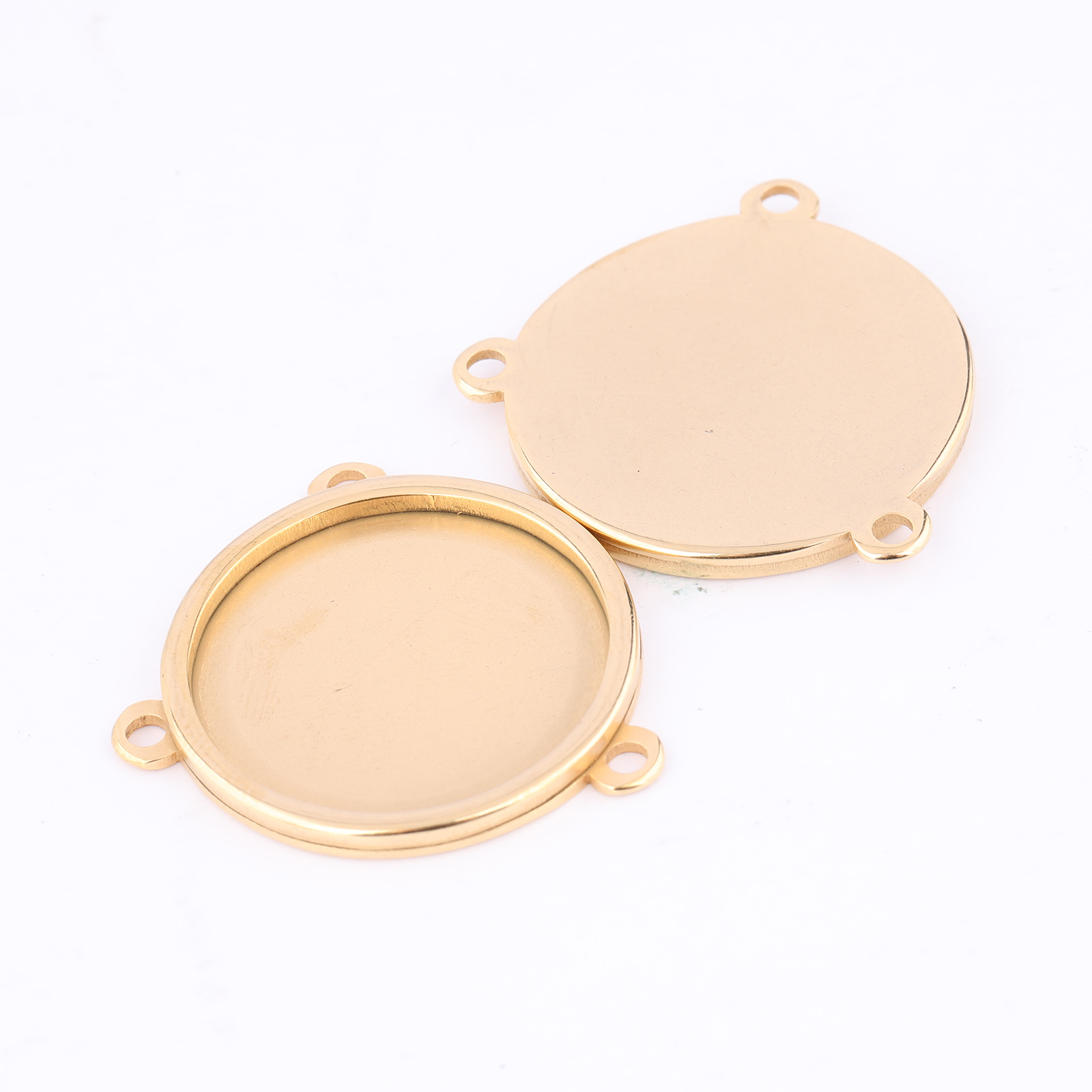 5 Stück Edelstahl vergoldet 16 – Pendant Blank Bezel Bewertung und Preis
